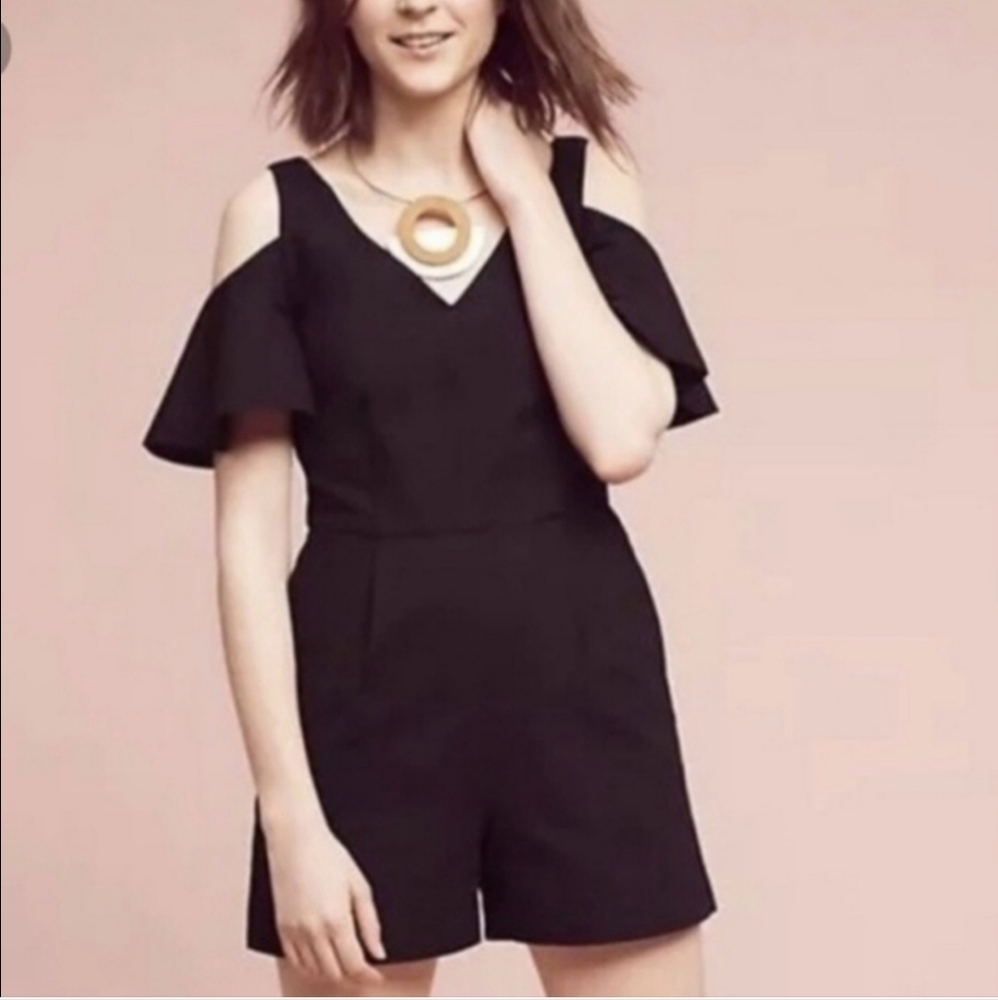 Elevenses -Anthropologie Cotton Romper